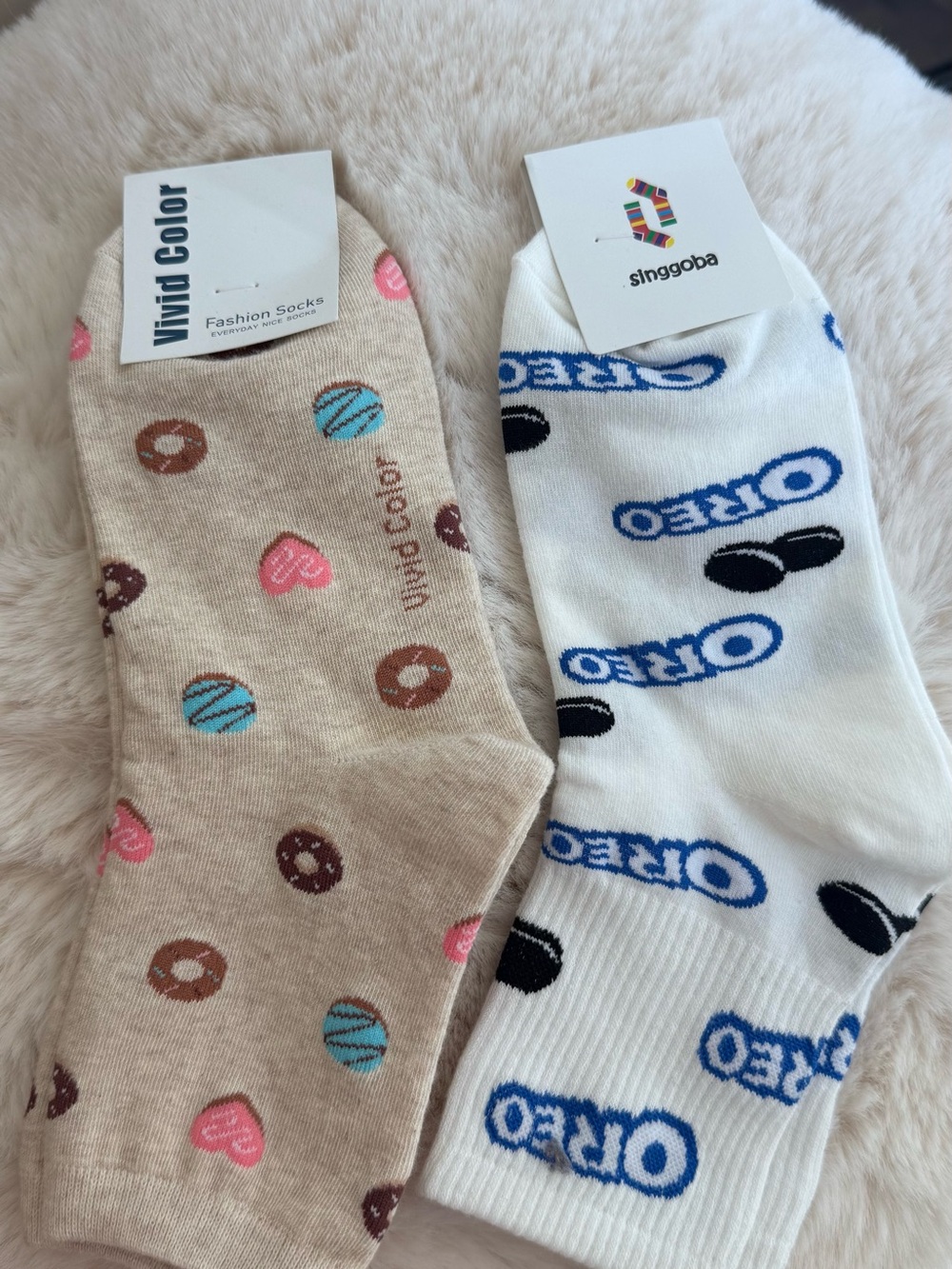 Donut and Oreo Socks
